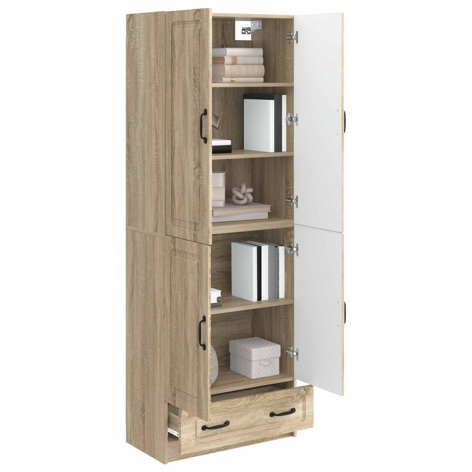 Kastenset 2 st Sonoma Eiken Bewerkt hout
