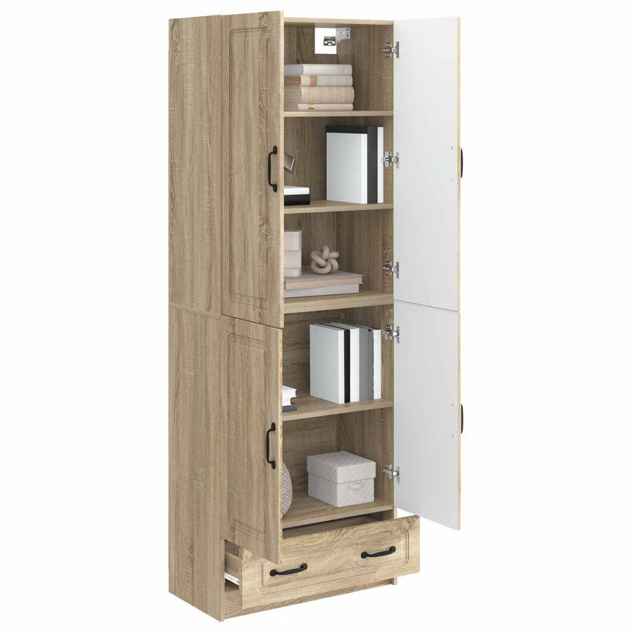 Kastenset 2 st Sonoma Eiken Bewerkt hout