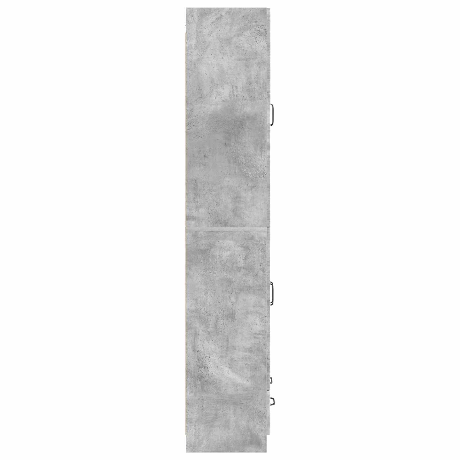 Kastenset 2 st Betongrijs Bewerkt hout