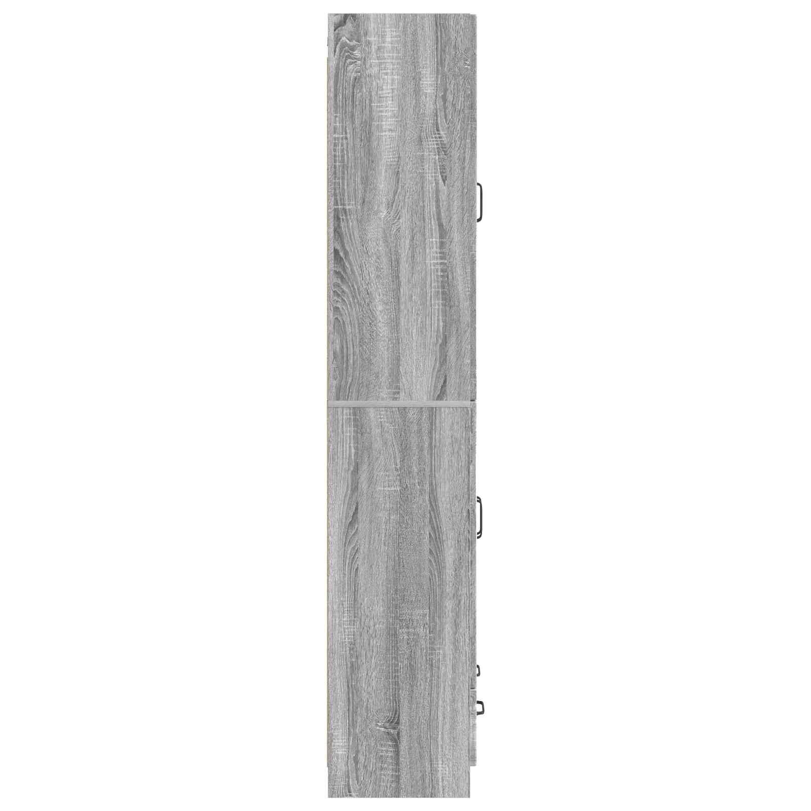 Kastenset 2 st Grijs Sonoma Bewerkt hout