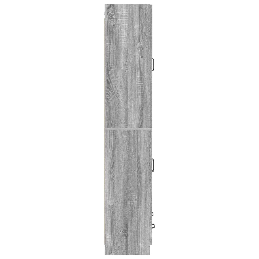 Kastenset 2 st Grijs Sonoma Bewerkt hout
