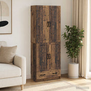 Kastenset 2 st bewerkt hout oud hout