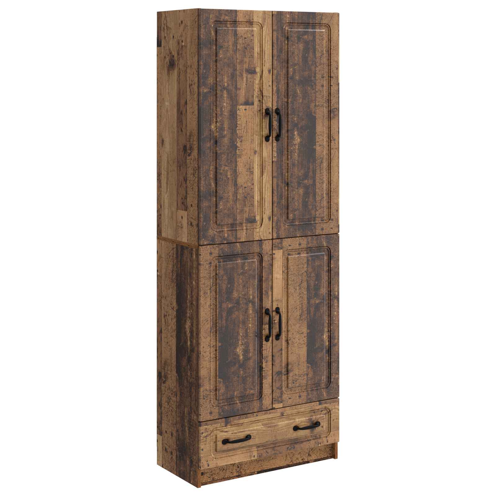 Kastenset 2 st Oud hout Bewerkt hout
