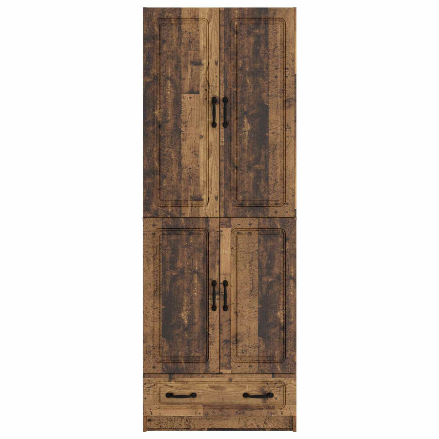 Kastenset 2 st Oud hout Bewerkt hout