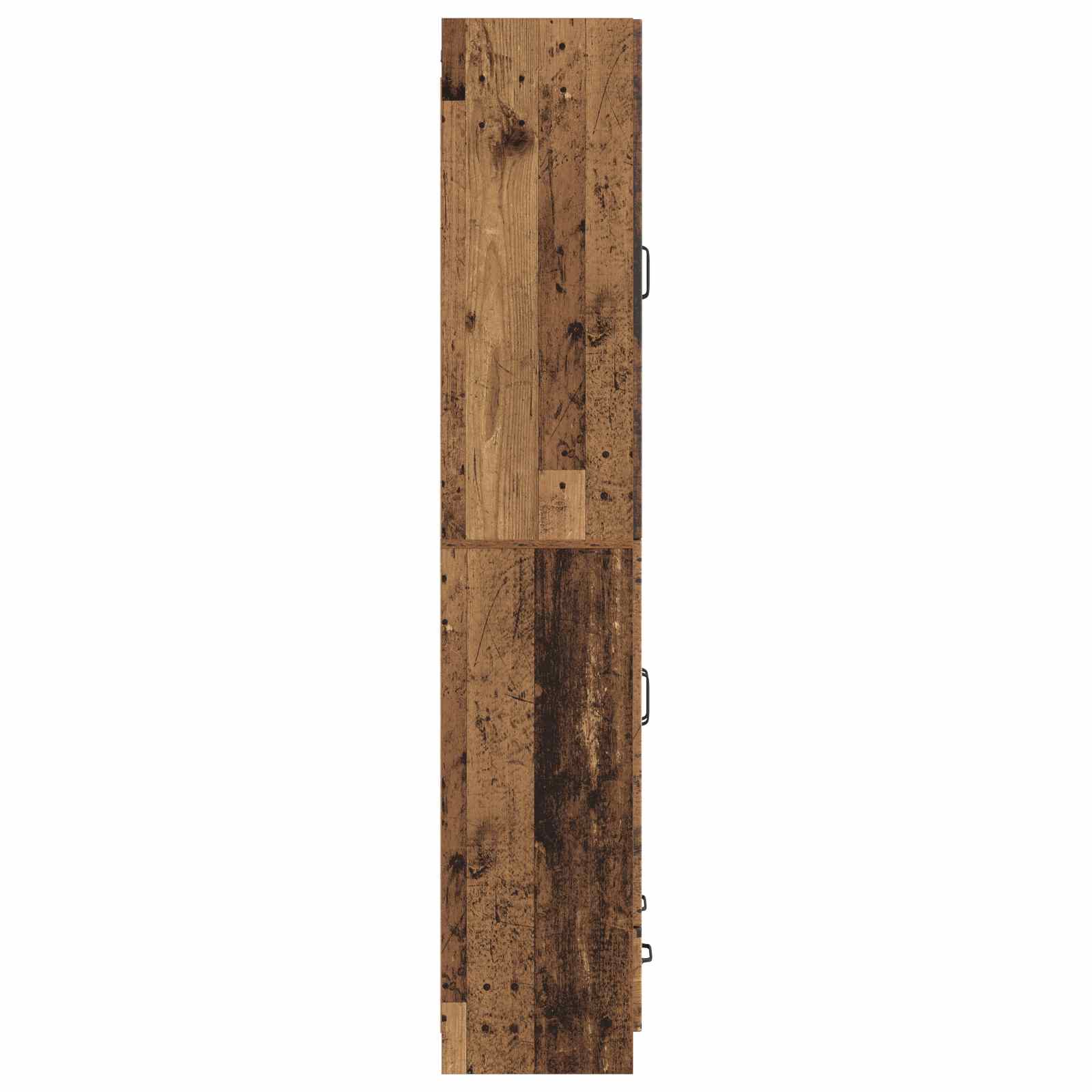 Kastenset 2 st Oud hout Bewerkt hout