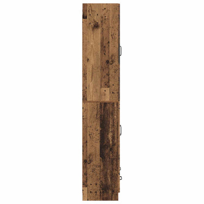 Kastenset 2 st Oud hout Bewerkt hout