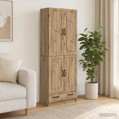 Kastenset 2 st Artisanaal eiken Bewerkt hout