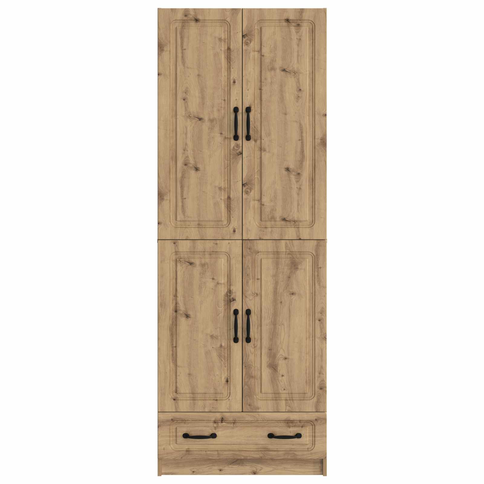 Kastenset 2 st Artisanaal eiken Bewerkt hout