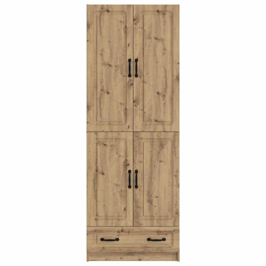 Kastenset 2 st Artisanaal eiken Bewerkt hout