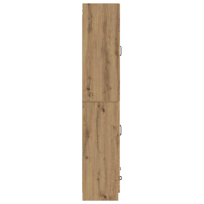 Kastenset 2 st Artisanaal eiken Bewerkt hout