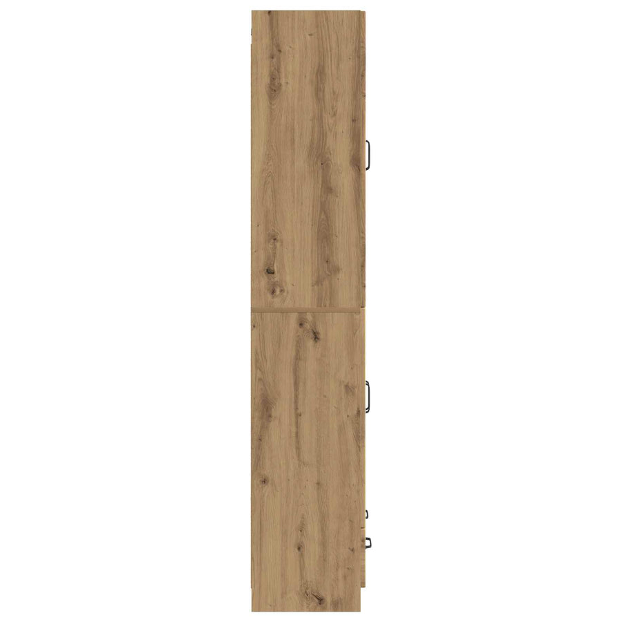 Kastenset 2 st Artisanaal eiken Bewerkt hout