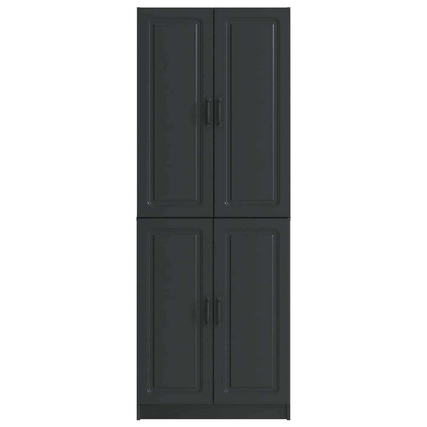 Kastenset 2 st Zwart Bewerkt hout