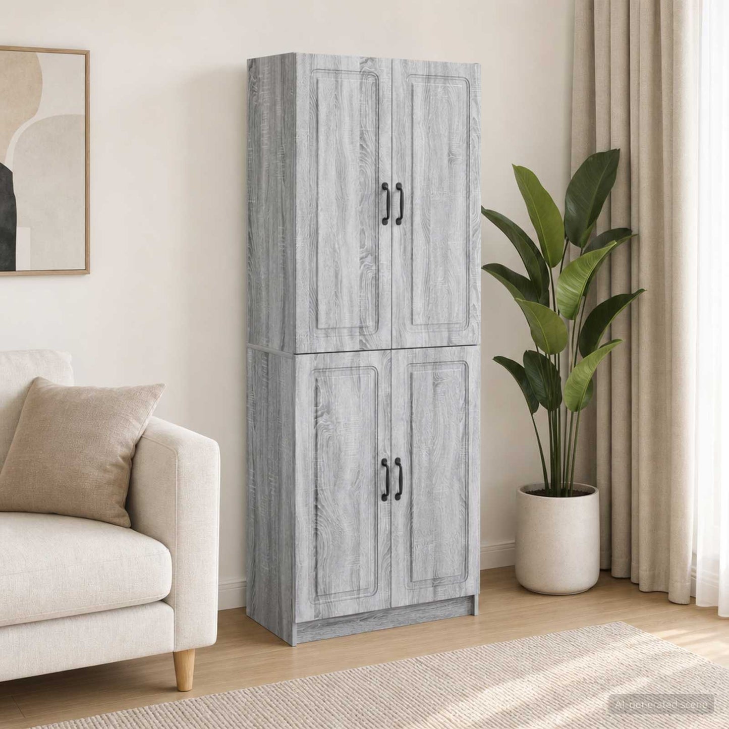 Kastenset 2 st Bewerkt hout