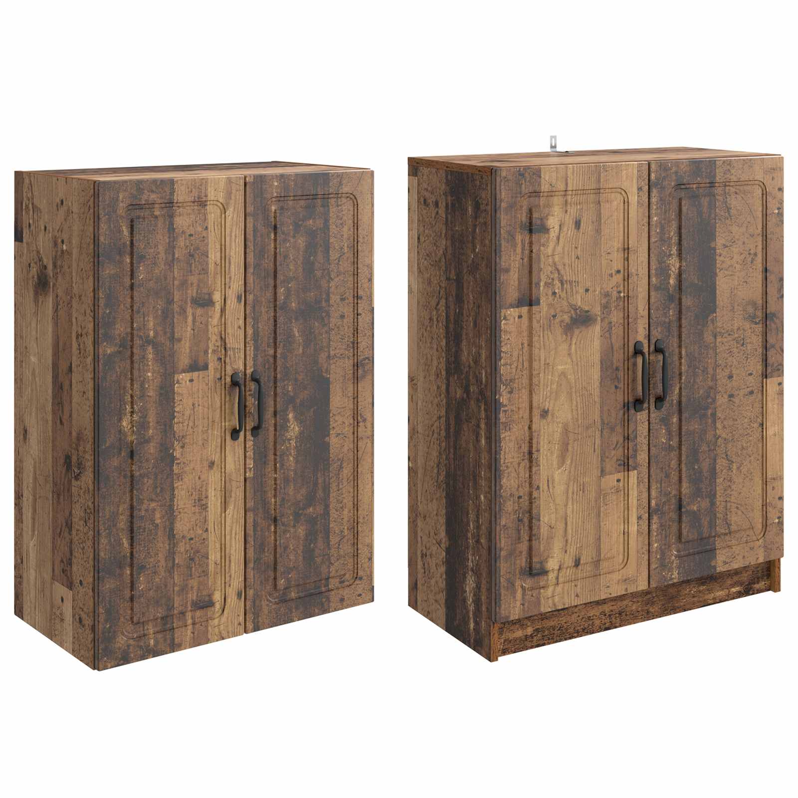 Kastenset 2 st Bewerkt hout