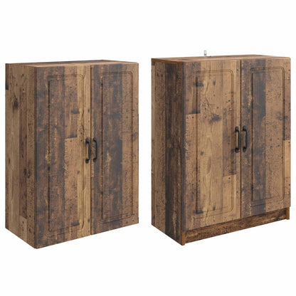 Kastenset 2 st Bewerkt hout