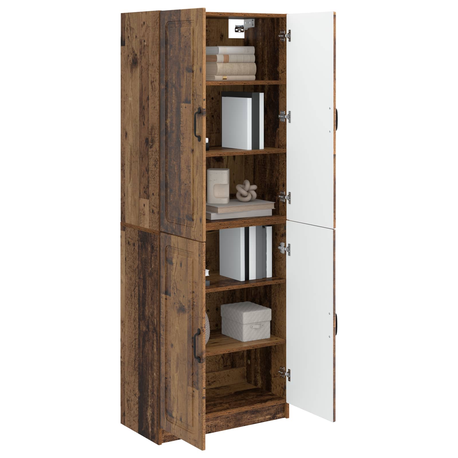 Kastenset 2 st Bewerkt hout