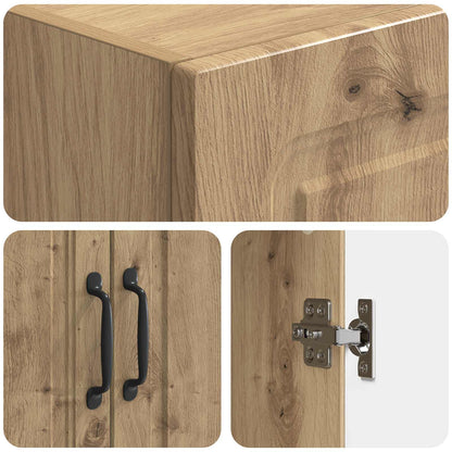 Kastenset 2 st Bewerkt hout