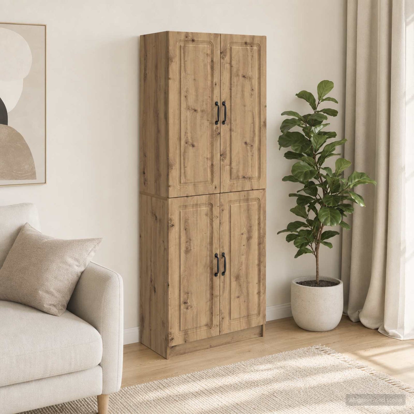 Kastenset 2 st Bewerkt hout