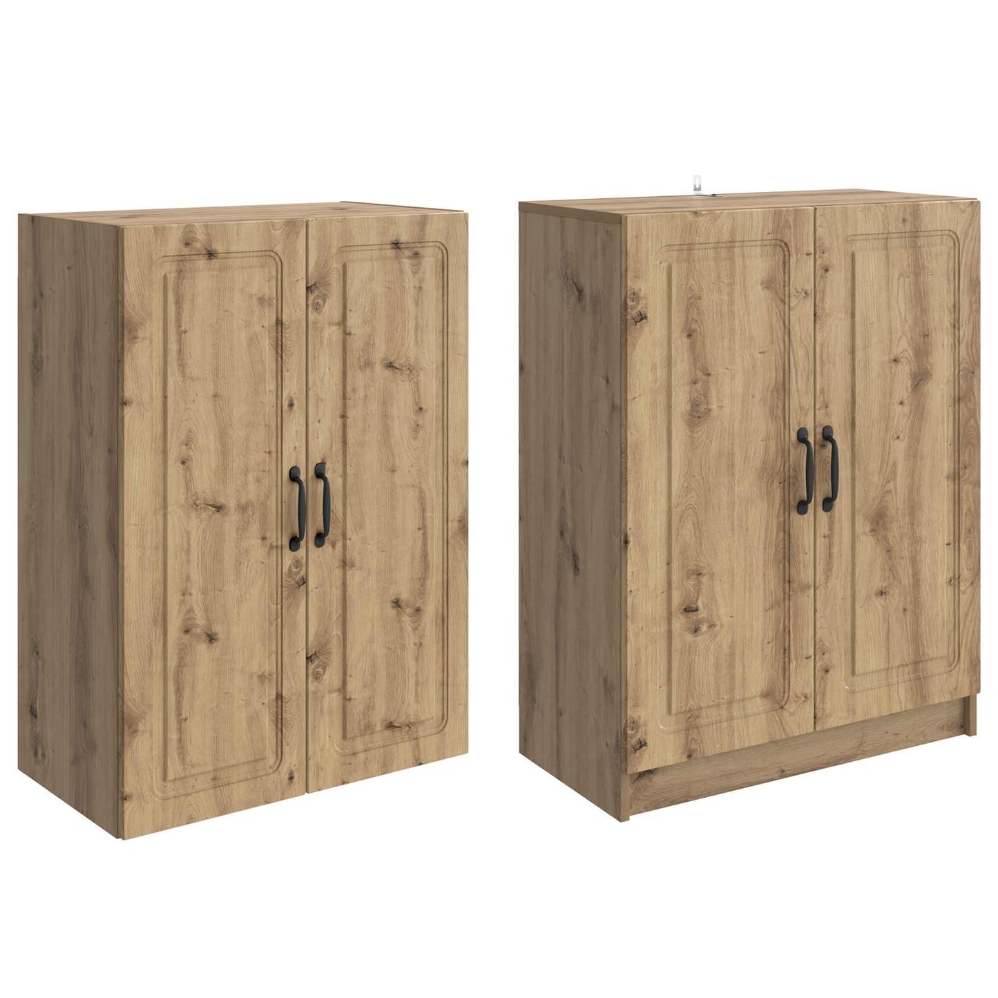 Kastenset 2 st Bewerkt hout