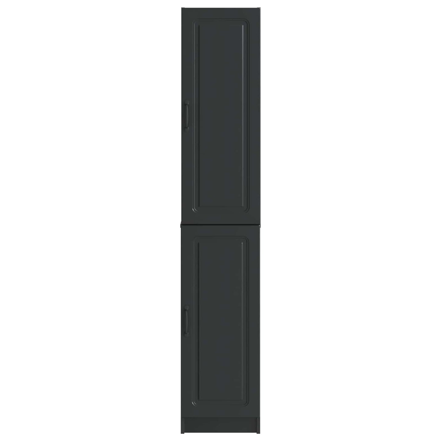 Kastenset 2 st Zwart Bewerkt hout