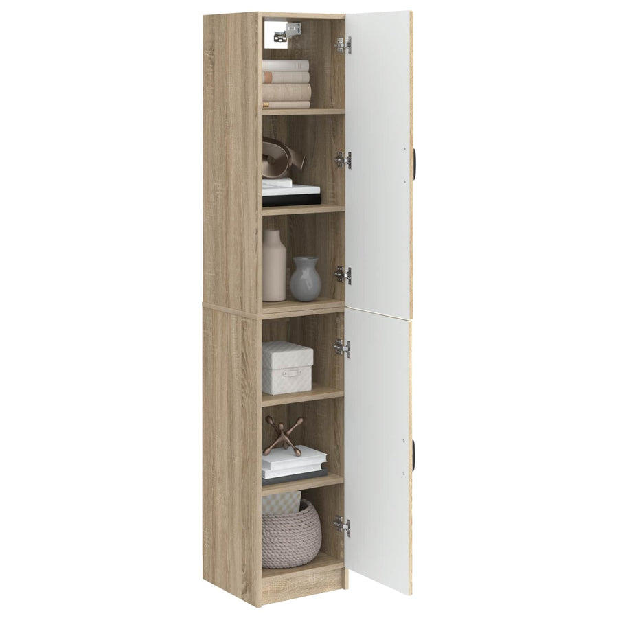 Kastenset 2 st Sonoma Eiken Bewerkt hout