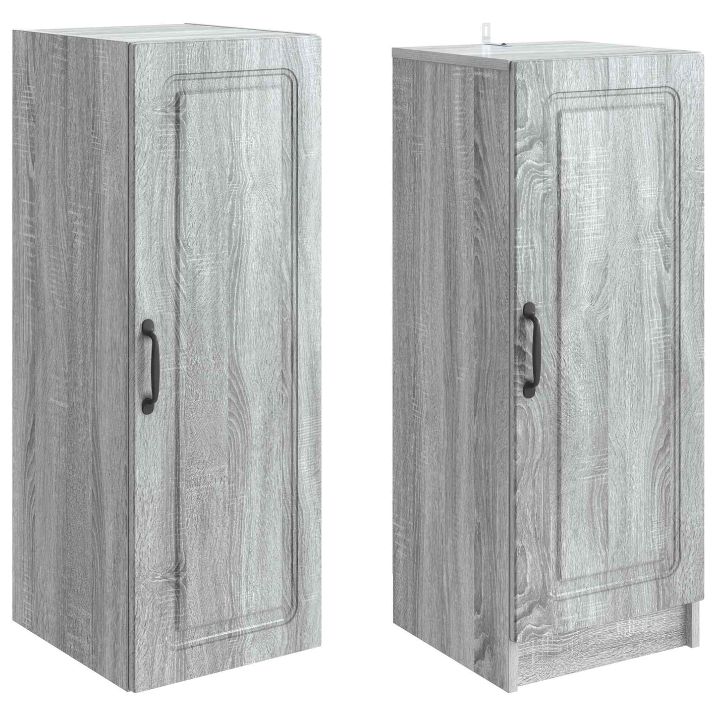 Kastenset 2 st Grijs Sonoma Bewerkt hout