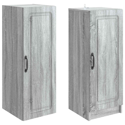 Kastenset 2 st Grijs Sonoma Bewerkt hout