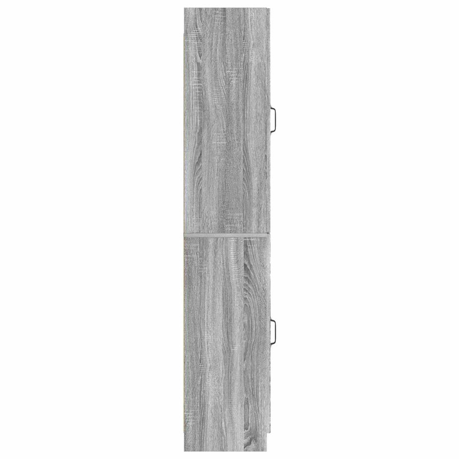 Kastenset 2 st Grijs Sonoma Bewerkt hout