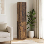 Kastenset 2 st bewerkt hout oud hout