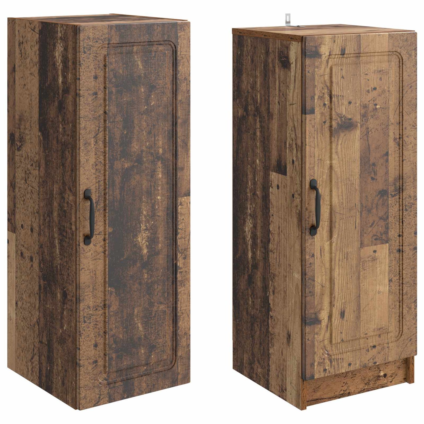 Kastenset 2 st Oud hout Bewerkt hout