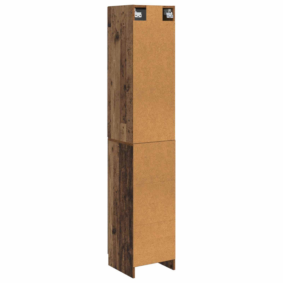 Kastenset 2 st Oud hout Bewerkt hout