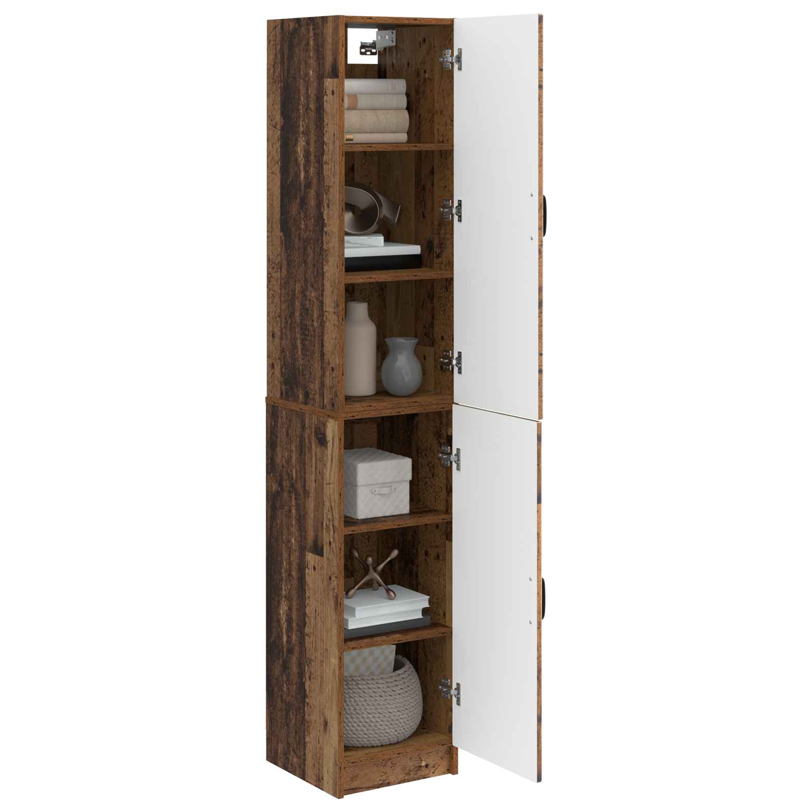Kastenset 2 st Oud hout Bewerkt hout