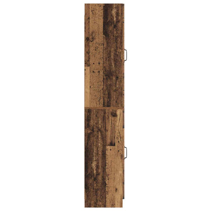 Kastenset 2 st Oud hout Bewerkt hout