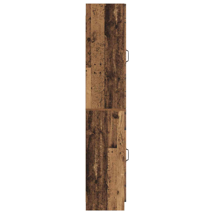 Kastenset 2 st Oud hout Bewerkt hout
