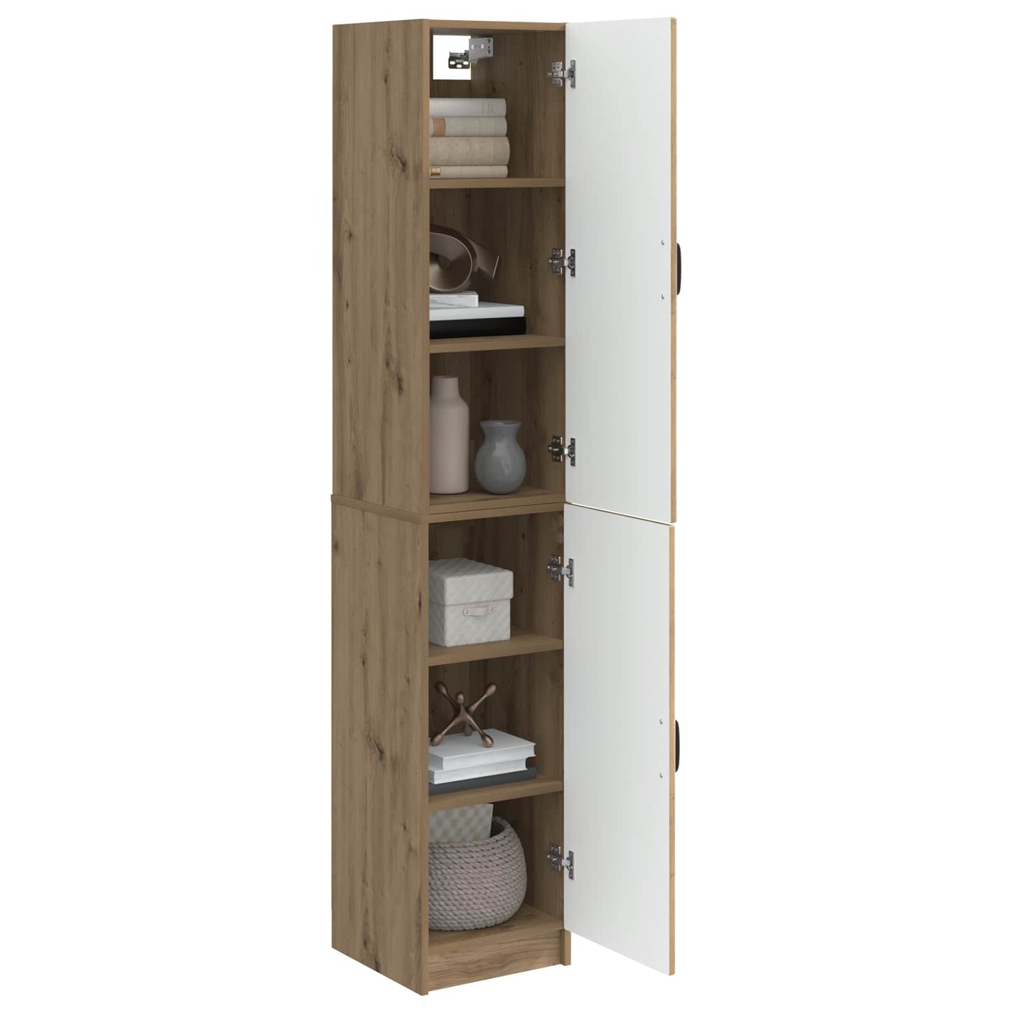 Kastenset 2 st Artisanaal eiken Bewerkt hout