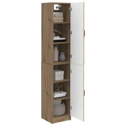 Kastenset 2 st Artisanaal eiken Bewerkt hout