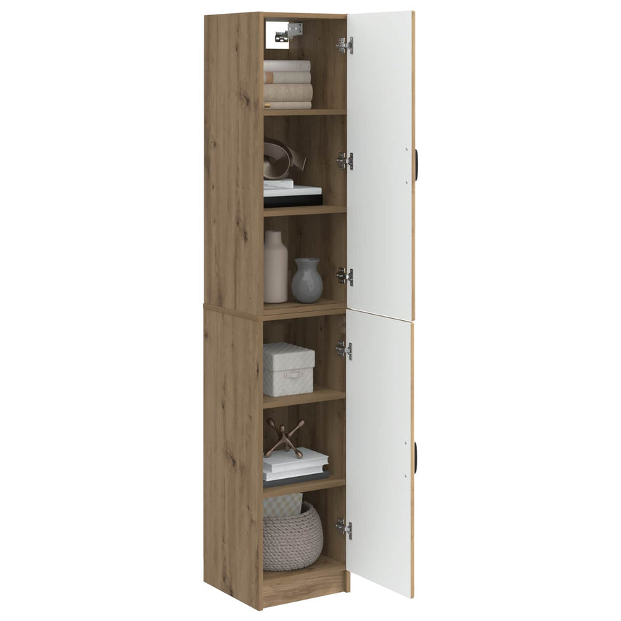 Kastenset 2 st Artisanaal eiken Bewerkt hout
