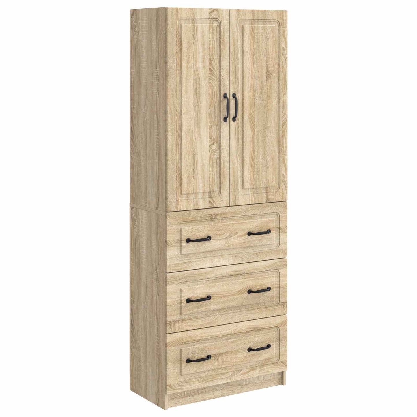 Kastenset 2 pcs Sonoma Eiken 66 x 34,5 x 87 cm Bewerkt hout