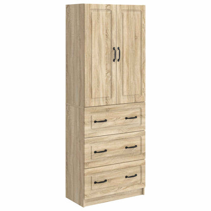 Kastenset 2 pcs Sonoma Eiken 66 x 34,5 x 87 cm Bewerkt hout