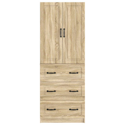 Kastenset 2 pcs Sonoma Eiken 66 x 34,5 x 87 cm Bewerkt hout