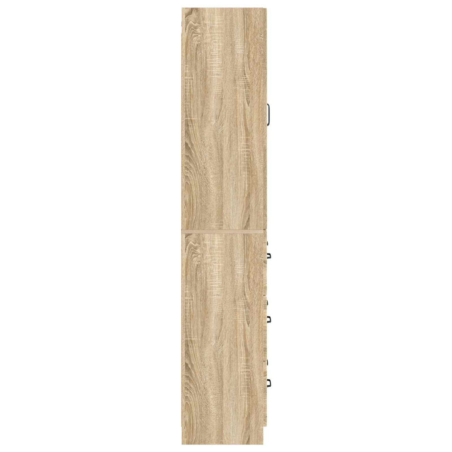 Kastenset 2 pcs Sonoma Eiken 66 x 34,5 x 87 cm Bewerkt hout