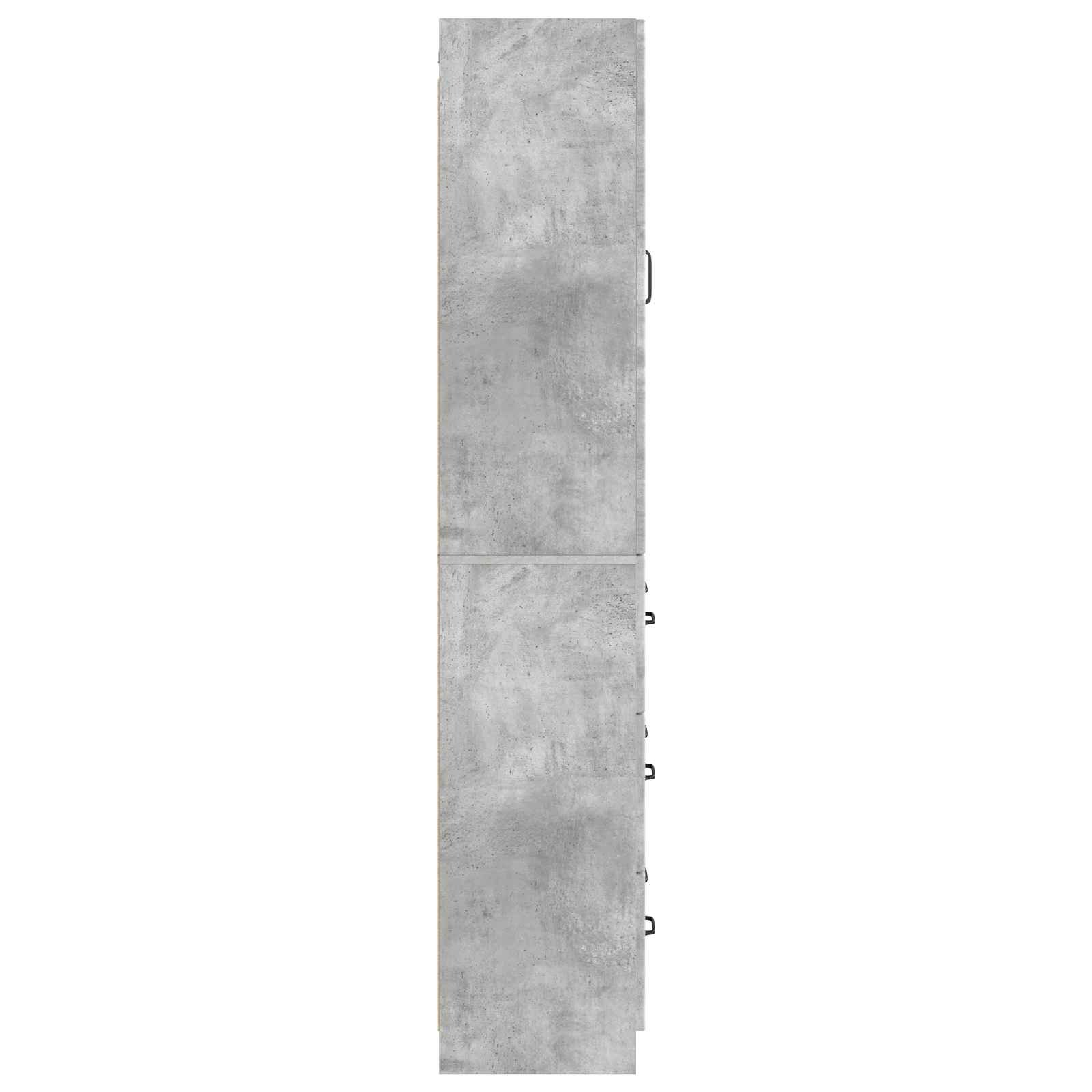 Kastenset 2 pcs Betongrijs 66 x 34,5 x 87 cm Bewerkt hout