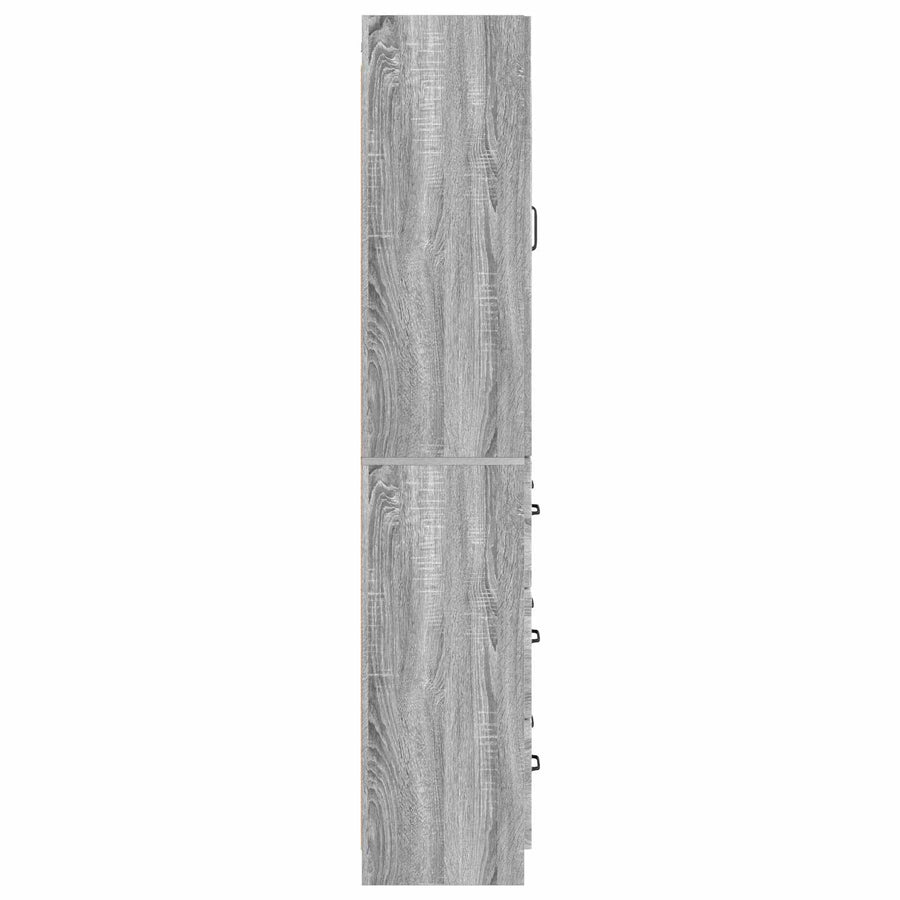 Kastenset 2 pcs Grijs Sonoma 66 x 34,5 x 87 cm Bewerkt hout
