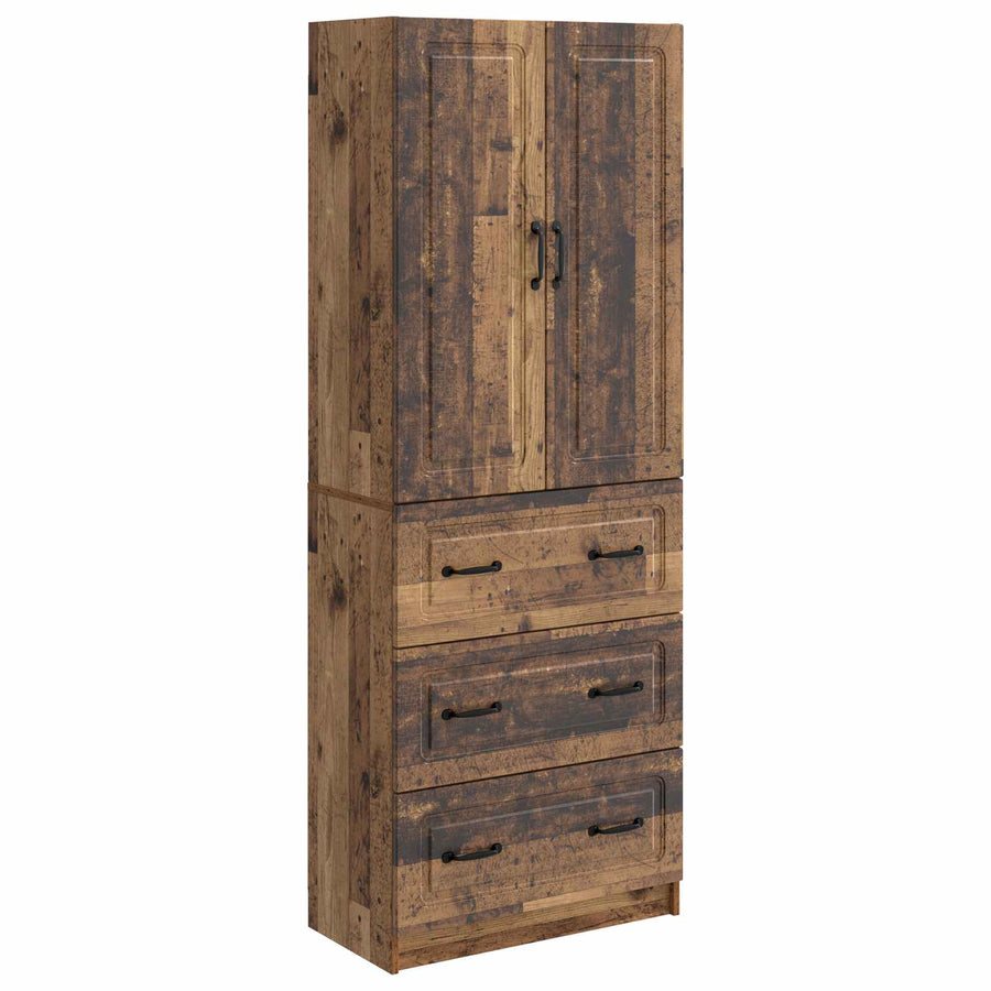 Kastenset 2 pcs Oud hout 66 x 34,5 x 87 cm Bewerkt hout