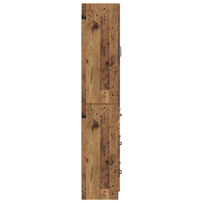 Kastenset 2 pcs Oud hout 66 x 34,5 x 87 cm Bewerkt hout