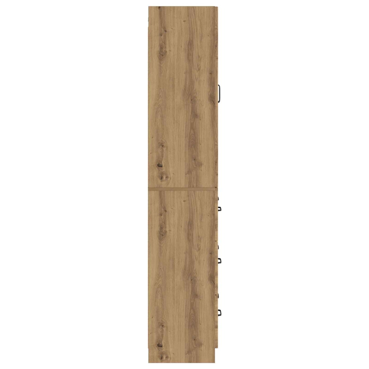 Kastenset 2 pcs Artisanaal eiken 66 x 34,5 x 87 cm Bewerkt hout
