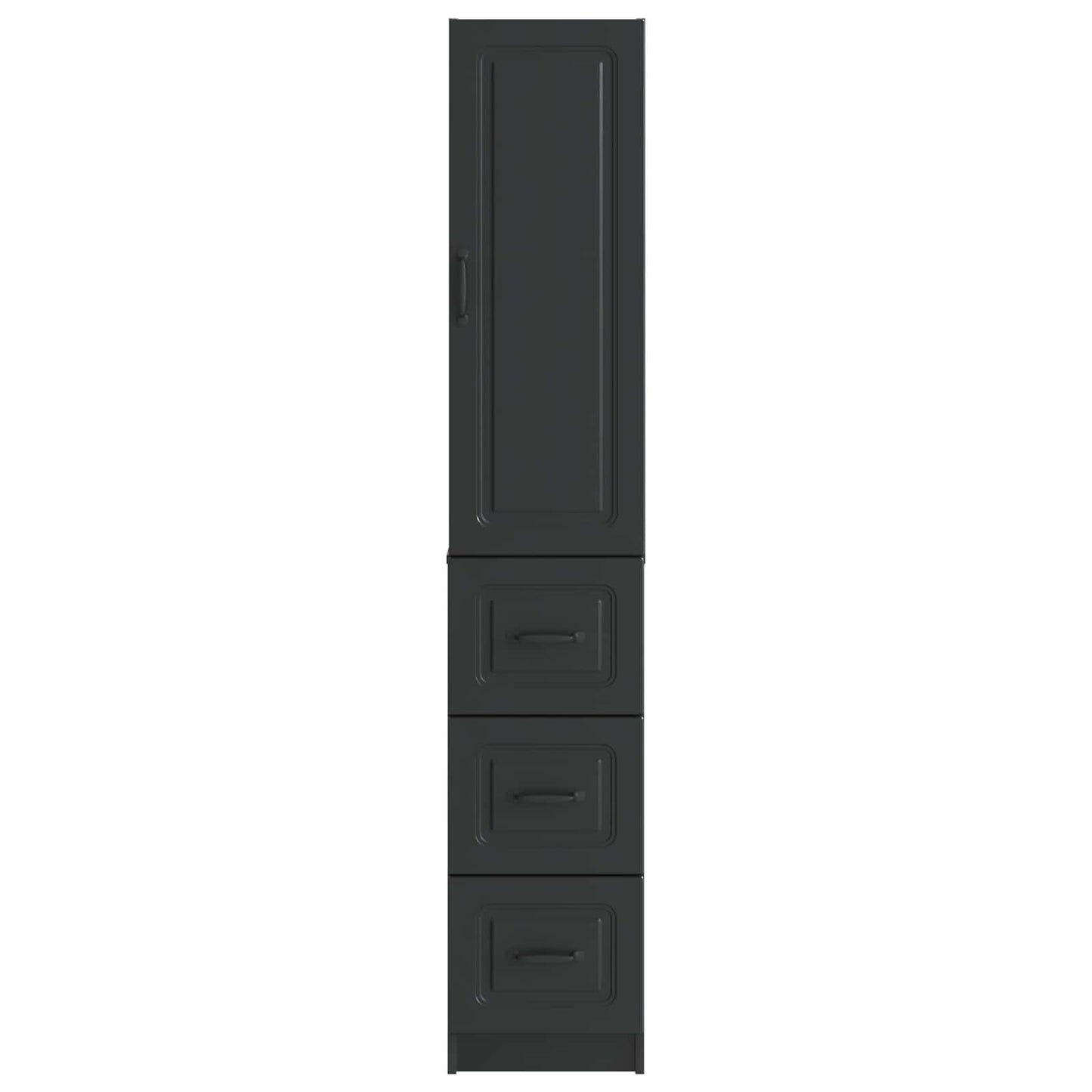 Kastenset 2 pcs Zwart 33 x 34,5 x 87 cm Bewerkt hout