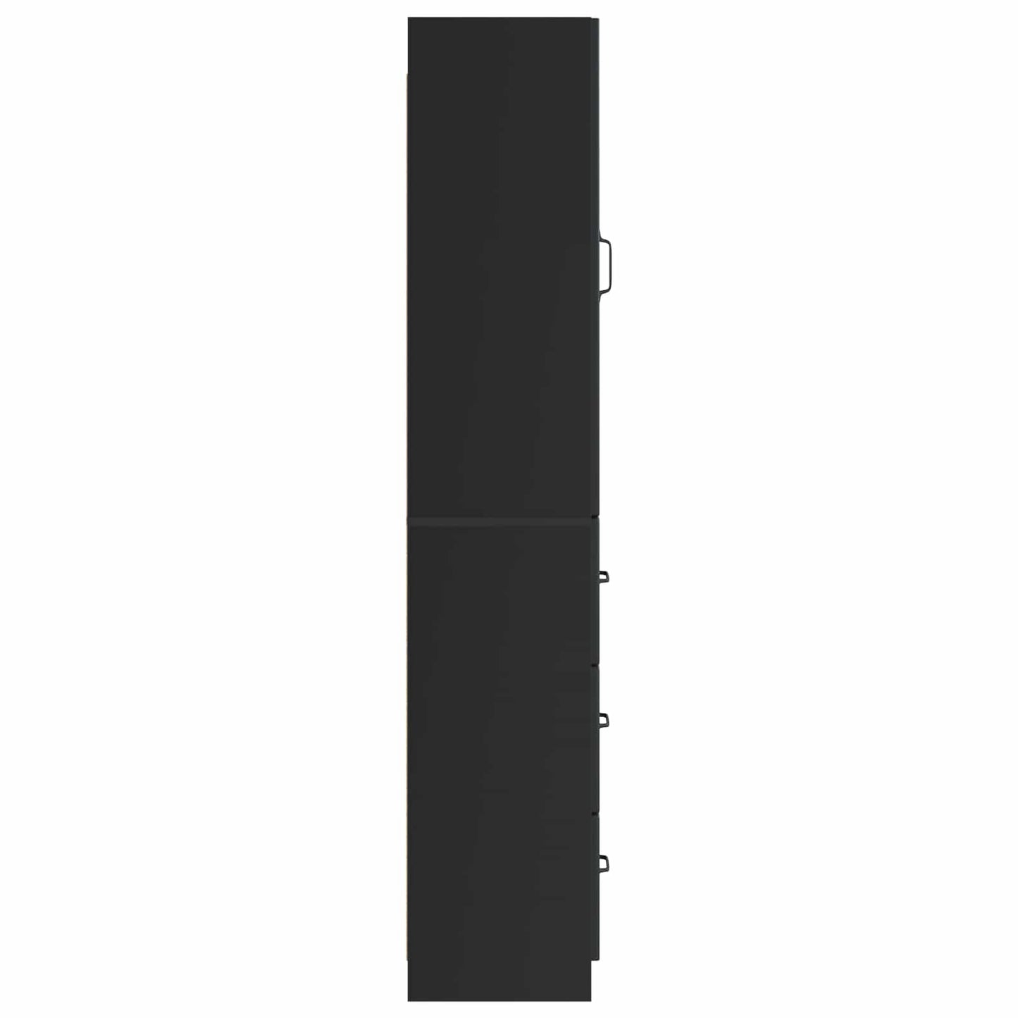 Kastenset 2 pcs Zwart 33 x 34,5 x 87 cm Bewerkt hout