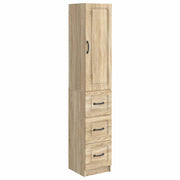 Kastenset 2 stuks Sonoma Eiken 33x34.5x87 cm