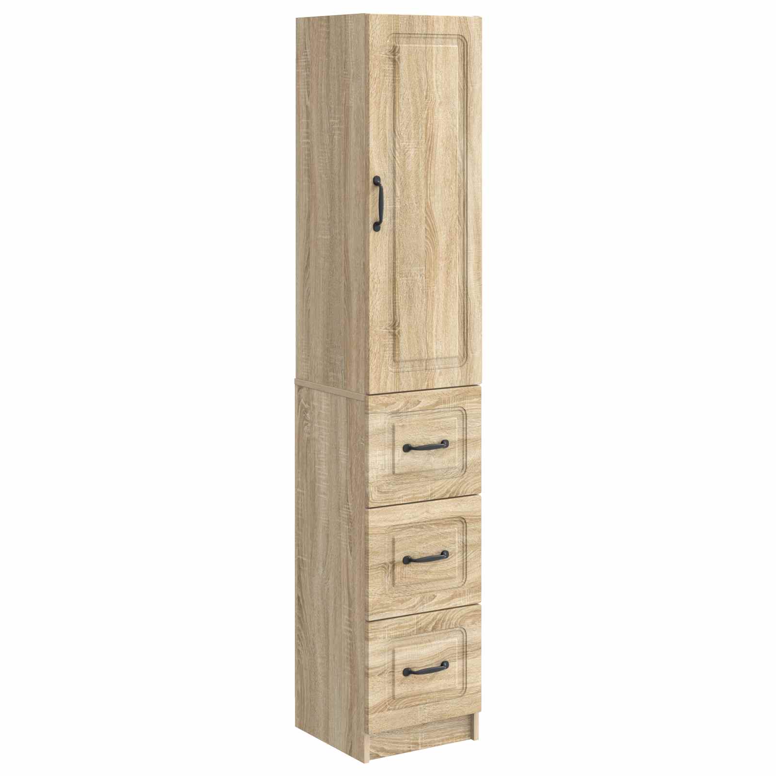 Kastenset 2 pcs Sonoma Eiken 33 x 34,5 x 87 cm Bewerkt hout